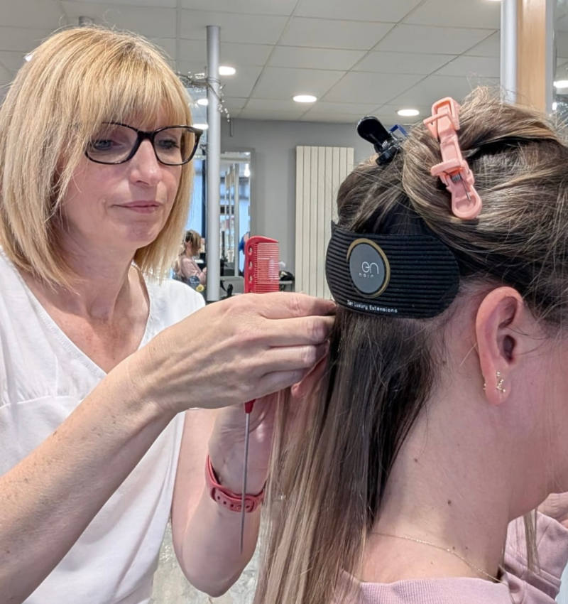 Hair extensions at Fusion Hair