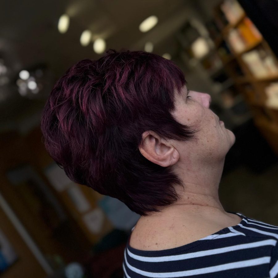 Purple short hair